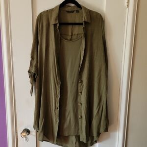 Mlle Gabrielle Khaki Blouse Set